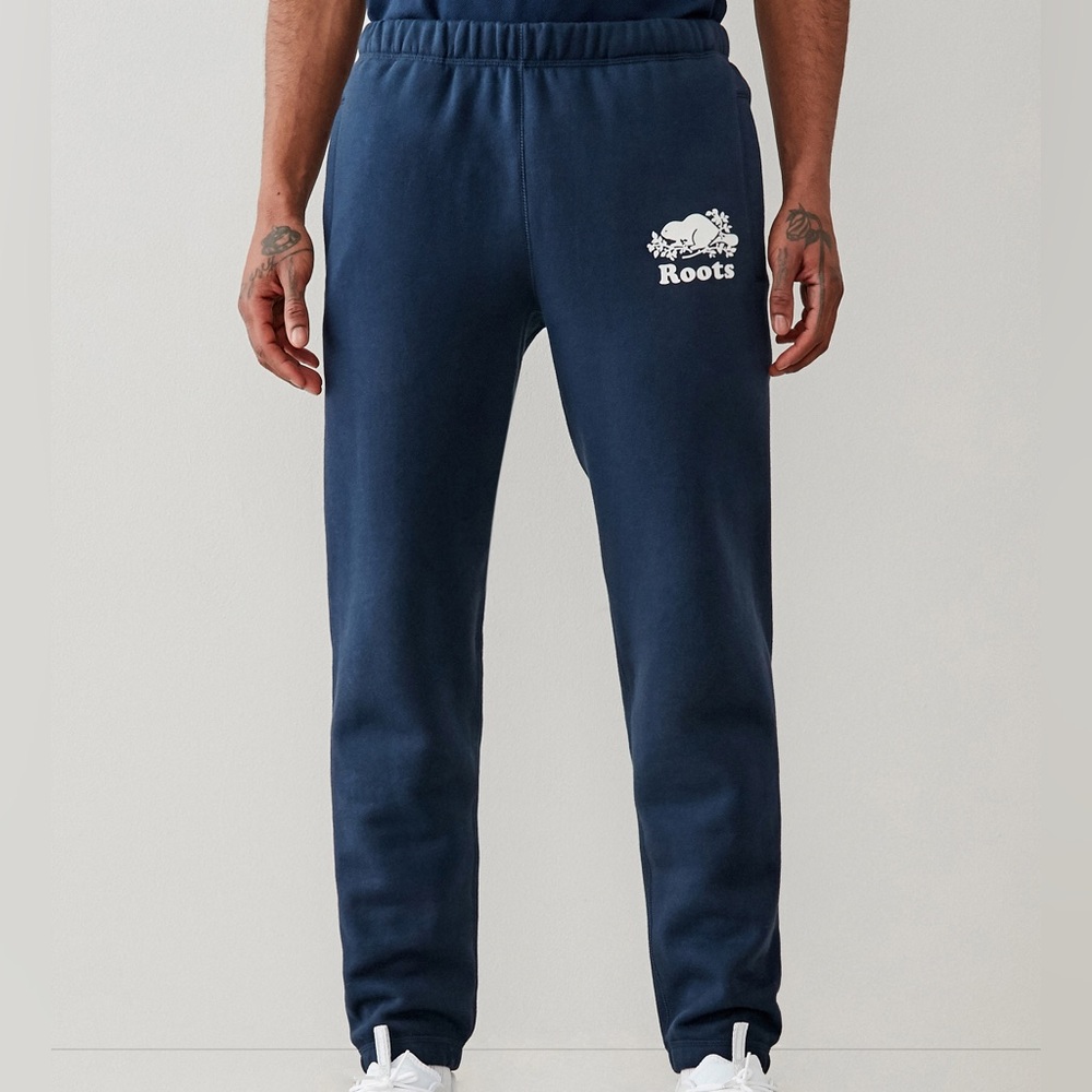 navy blue ROOTS sweatpants/joggers